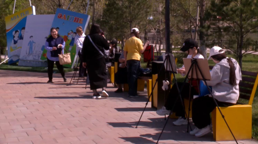 Юные художники поддержали экоакцию «Таза Қазақстан»