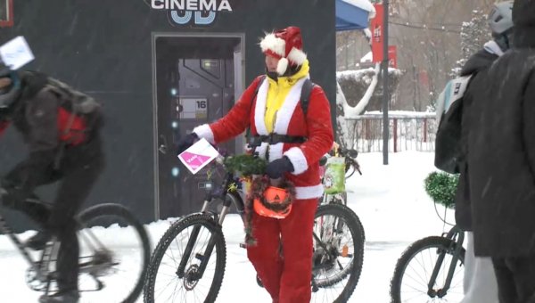 Елордада жаңа жыл қарсаңындағы дәстүрлі велошеру өтті