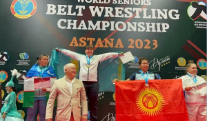 Казахстанка стала чемпионкой мира по борьбе на поясах