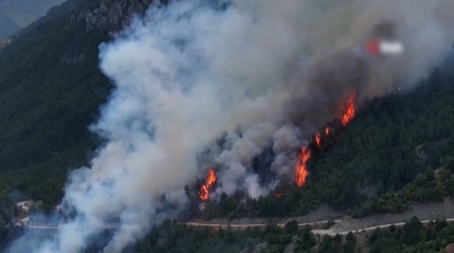 Лесной пожар вновь вспыхнул в Турции