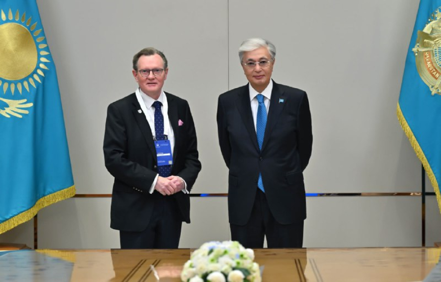 Қ. Тоқаев Queen’s University Belfast президенті және вице-канцлері Иан Грирді қабылдады