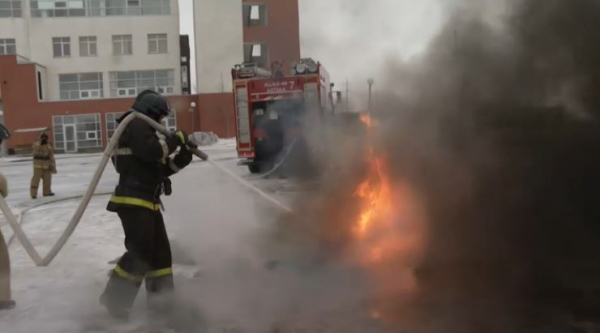 В борьбе с огнём: будни казахстанских пожарных