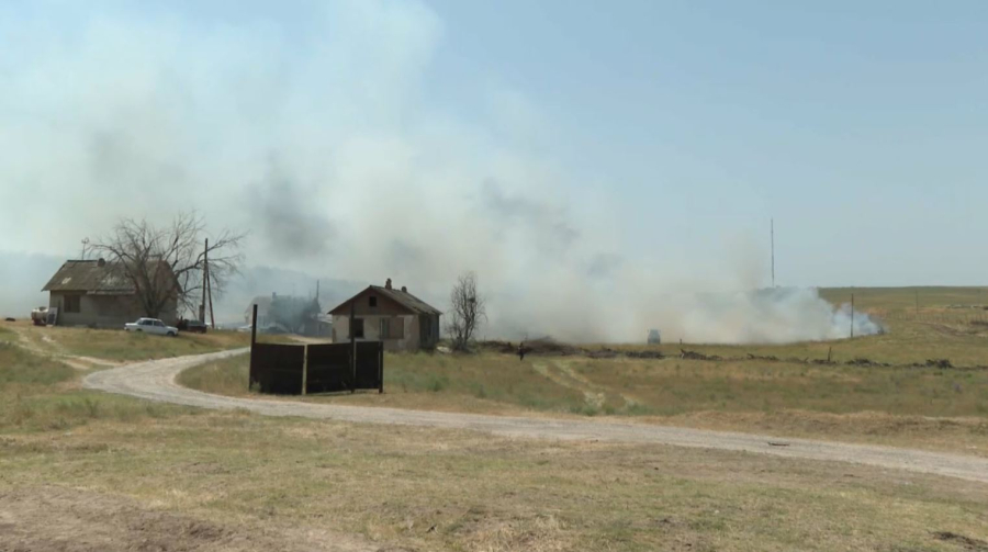 Учения по тушению лесных и степных пожаров прошли в Шымкенте