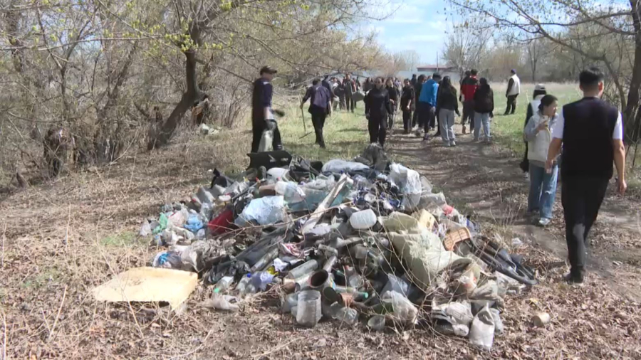 Абай облысында 18 тонна қоқыс шығарылды