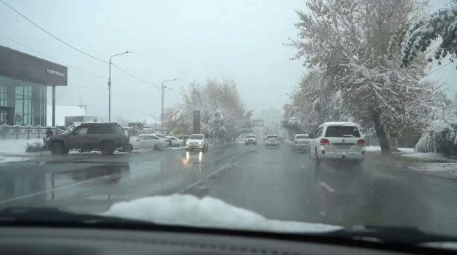 Қостанайда қар жауды