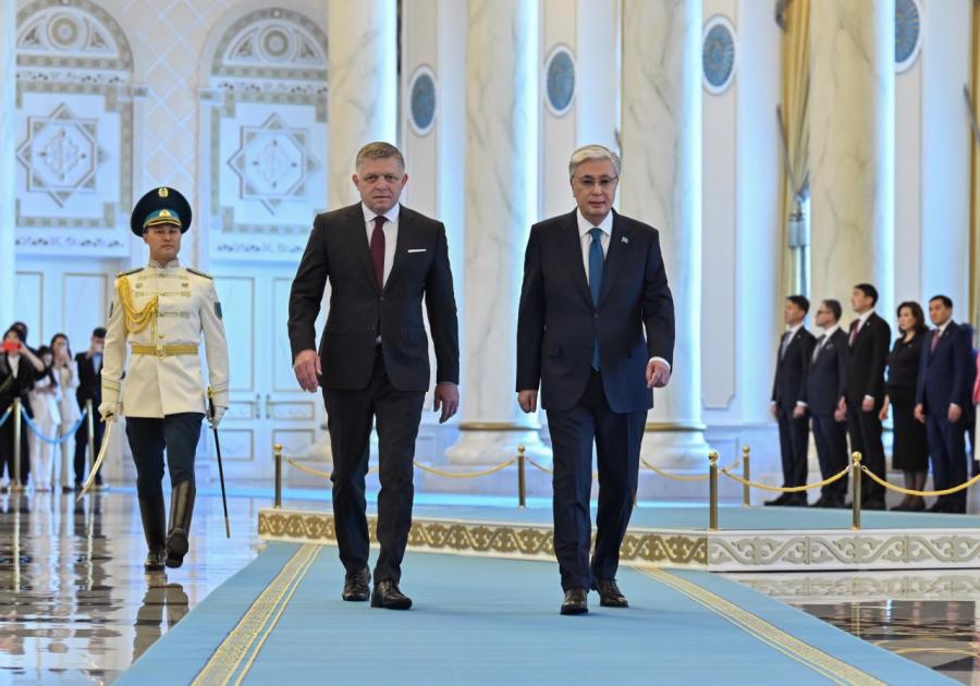 Торжественная церемония встречи Премьер-министра Словакии в Акорде