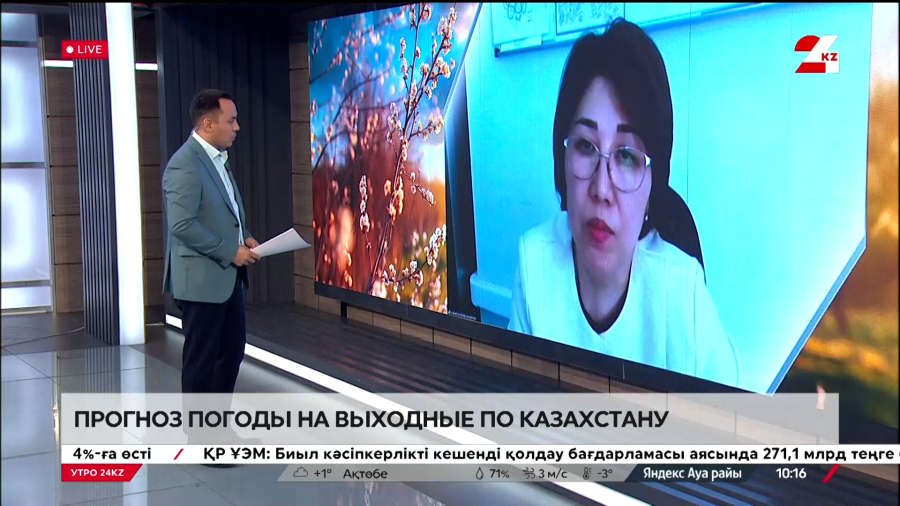 Прогноз погоды на выходные по Казахстану. Жулдыз Исабекова