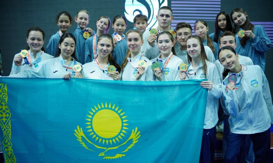 Азия чемпионаты: Қарағандылық спортшылар көркем жүзуден 35 медаль жеңіп алды