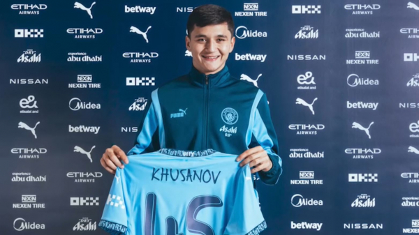 Өзбек футболшысы «Манчестер Сити» сапында доп тебеді