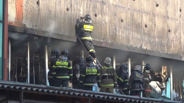 Семейдегі базарда өртпен күрес жүріп жатыр