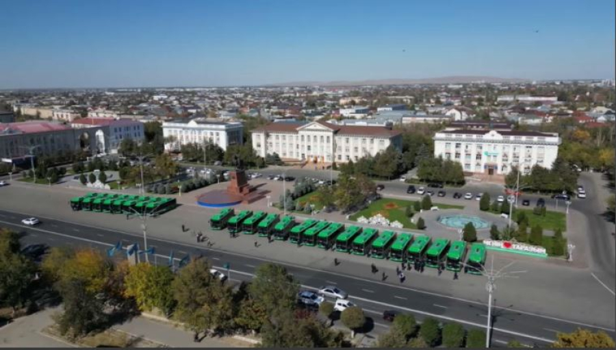 Таразда автобус паркі жаңартылып жатыр