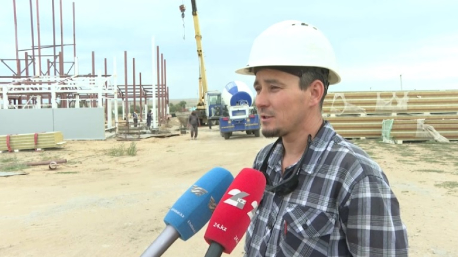 Новое пожарное депо строят в селе Карауылкельды