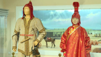 В Кызылорде презентовали реконструированный образ сакского воина и сыганакской принцессы