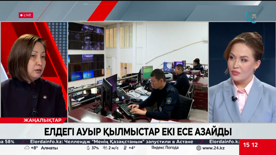 Елдегі қылмыс көрсеткіші екі есе төмендеді. Сәуле Сапаралиева