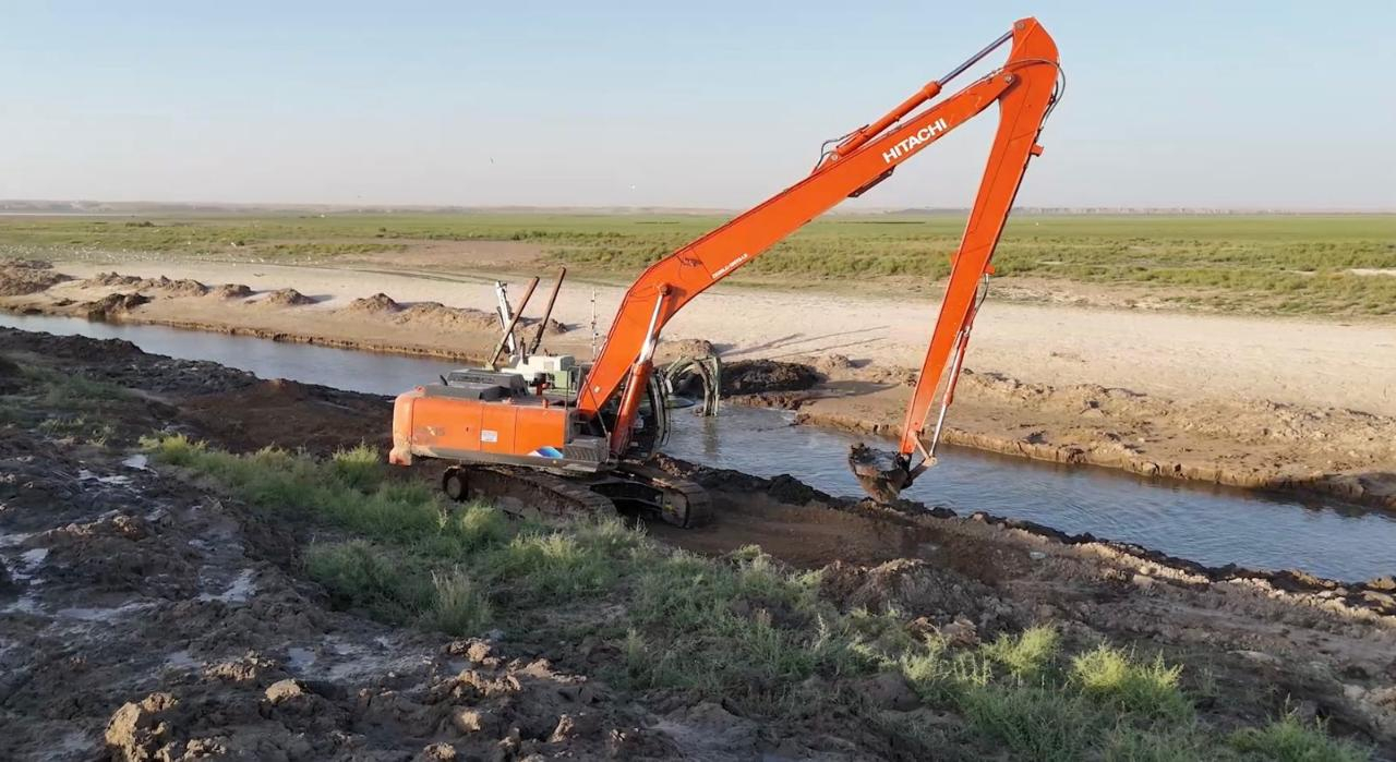 В Туркестанской области начали очистку «Машканала»