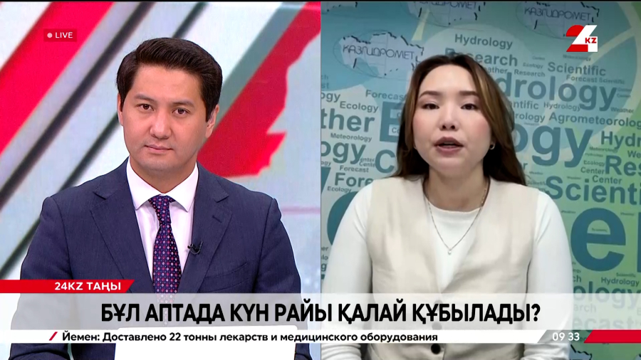 Бұл аптада күн райы қалай құбылады? Аружан Мұратова