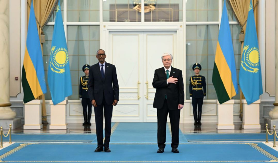 Ақордада Руанда президентін салтанатты қарсы алу рәсімі өтті