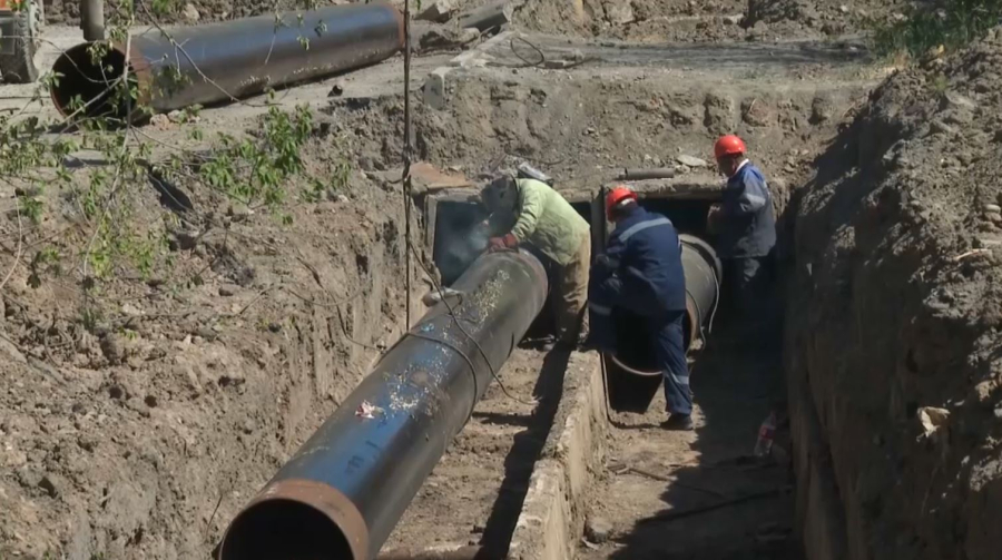 Сәтбаев қаласының жылу желісі жаңартылып жатыр