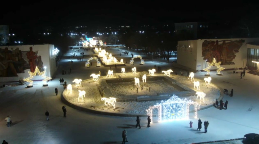 Караганда в световых инсталляциях. LIVE