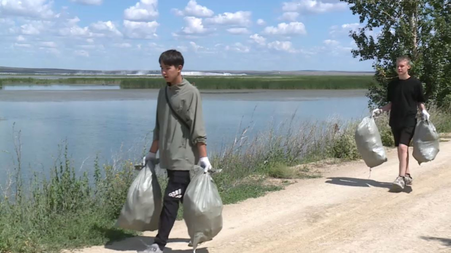 Саран қаласында 35 мың тонна қалдық арнайы аумаққа төгілді