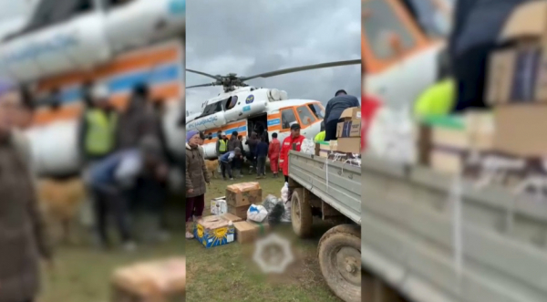 Қарақамыс ауылына 2 тонна гуманитарлық көмек жеткізілді