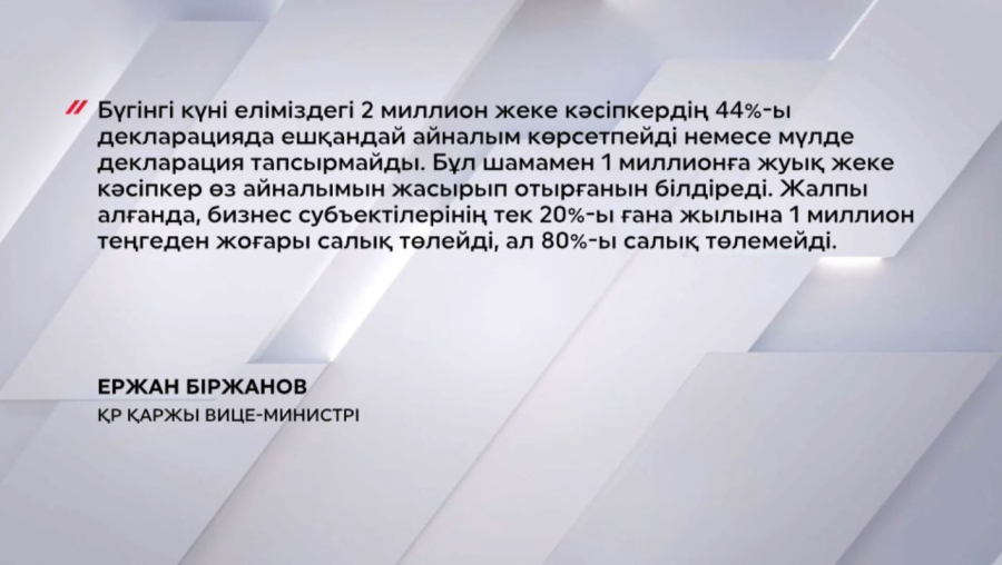 Елде 2 млн кәсіпкер бар