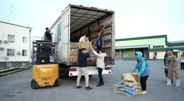 Шымкенттен қайырымдылық керуені жолға шықты