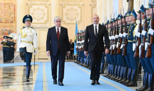 В Акорде состоялась церемония встречи Президента Азербайджана