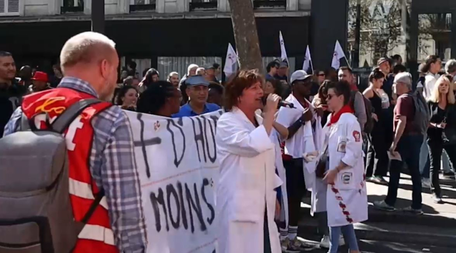 Францияда үнемдеу шарасына қарсы шеру өтті