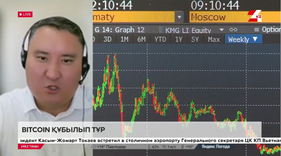 Биткоин құбылып тұр. Айбар Олжай