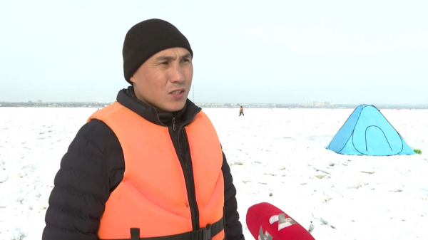 Қапшағайда мұз үстіндегі қауіпсіздік түсіндірілді