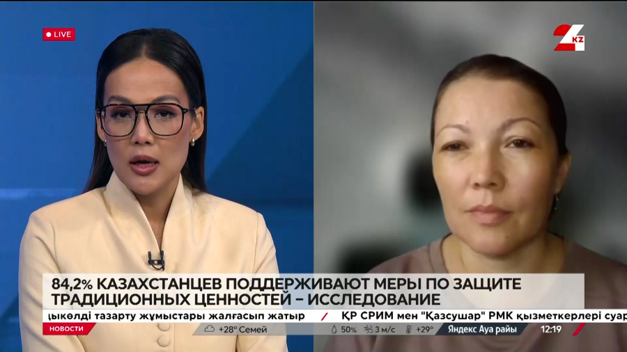 84,2% казахстанцев поддерживают меры по защите традиционных ценностей. Ольга Симакова