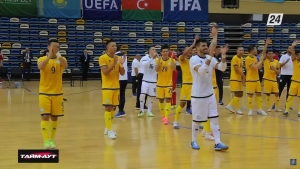 Матч Казахстан – Азербайджан в элитном раунде отбора ЧМ-2024 по футзалу