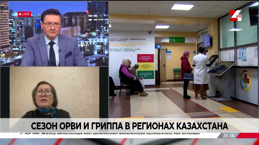 Сезон ОРВИ и гриппа в регионах Казахстана. Айгуль Катренова