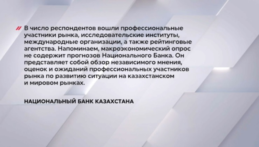 Нацбанк опубликовал результаты макроэкономического опроса