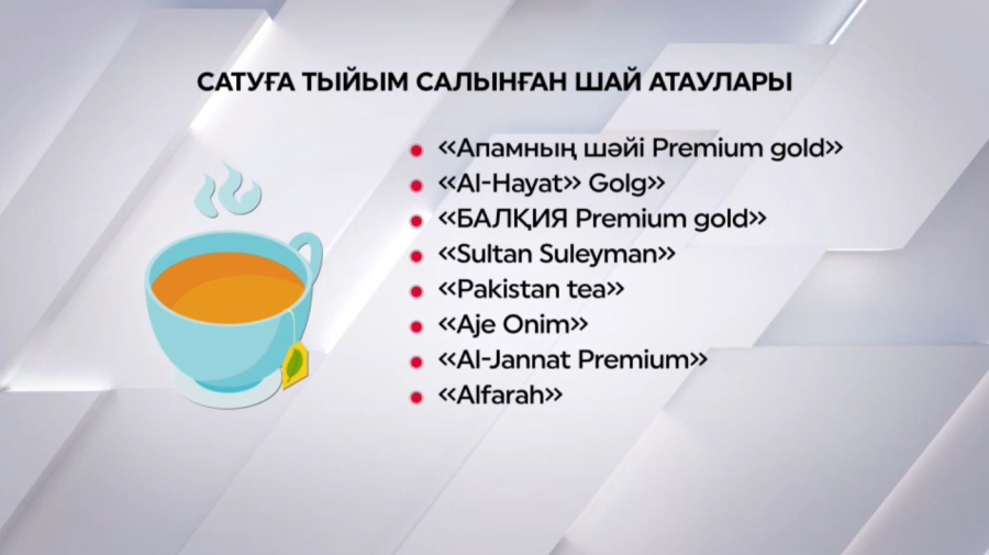 Елімізде бірқатар шай түрін сатуға тыйым салынды