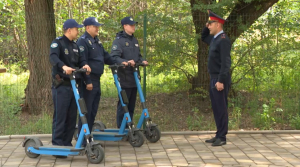Полицейские на самокатах появились в Алматы
