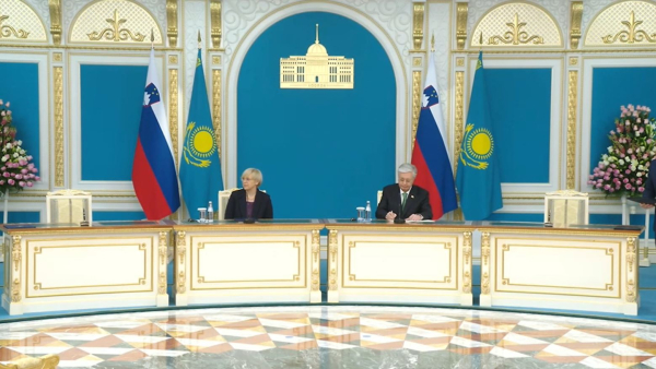 Қазақстан мен Словения президенттері бірлескен мәлімдеме қабылдады