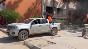 Дезинфекция улиц началась после наводнения в Ливии