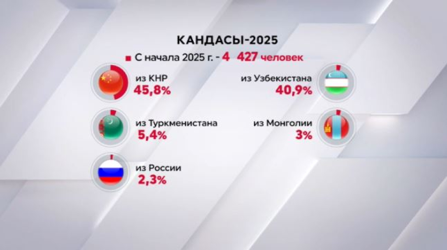 Более 4000 этнических казахов получили статус кандаса с начала 2025 года