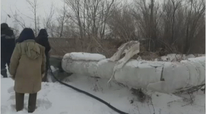 Водопровод замёрз в Темиртау