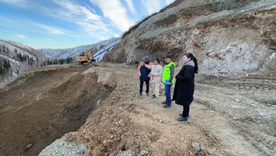 Тереңсай асуын айналып өтетін жол құрылысы биыл аяқталады