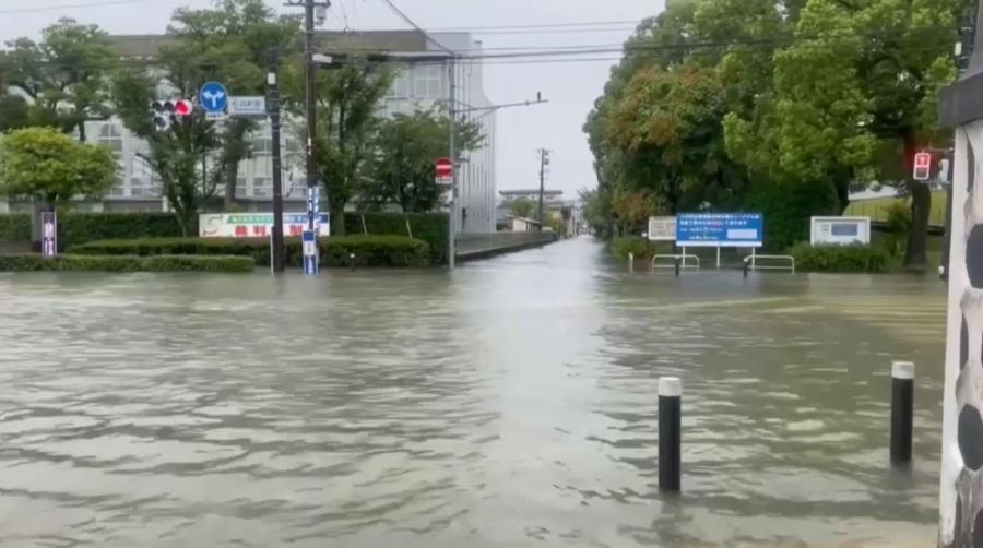Жапонияның оңтүстігін су басты