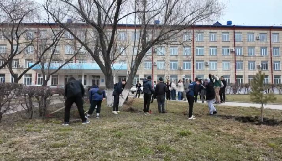 Студенты вышли на экологический субботник в СКО