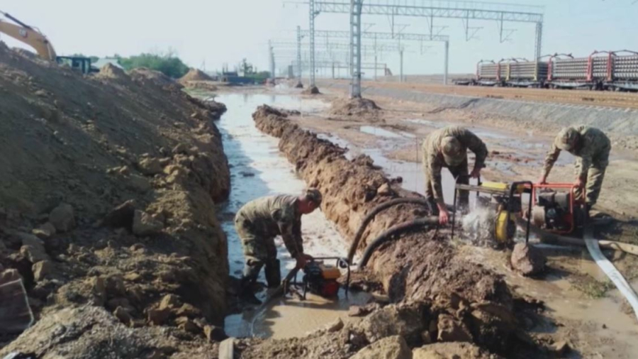 Сарыағашта төрт ауылды су басты 