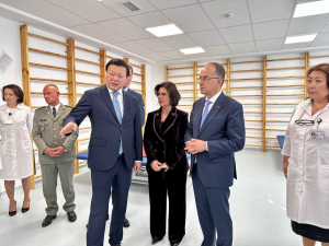 Албания Президенті ҚР ПІБ медициналық орталығының ауруханасына келді