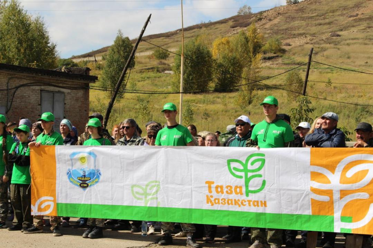 «Таза Қазақстан»: в Риддере высадили 120 саженцев ели