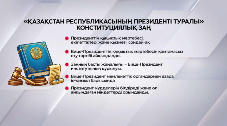 Президент 5 конституциялық заңға қол қойды