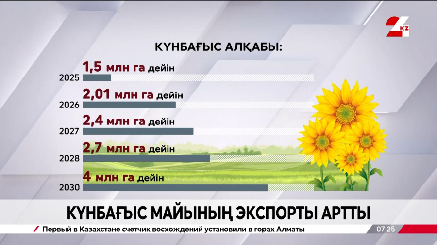Күнбағыс майының экспорты артты