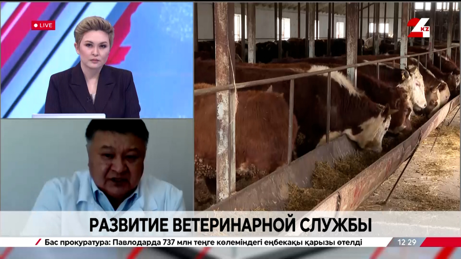 Развитие ветеринарной службы. Асылбек Жанабаев